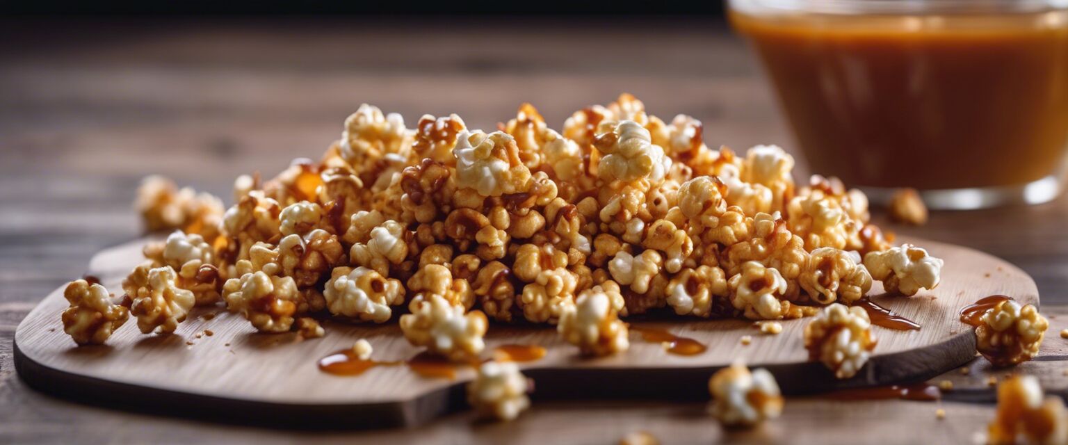 Air-popped caramel corn