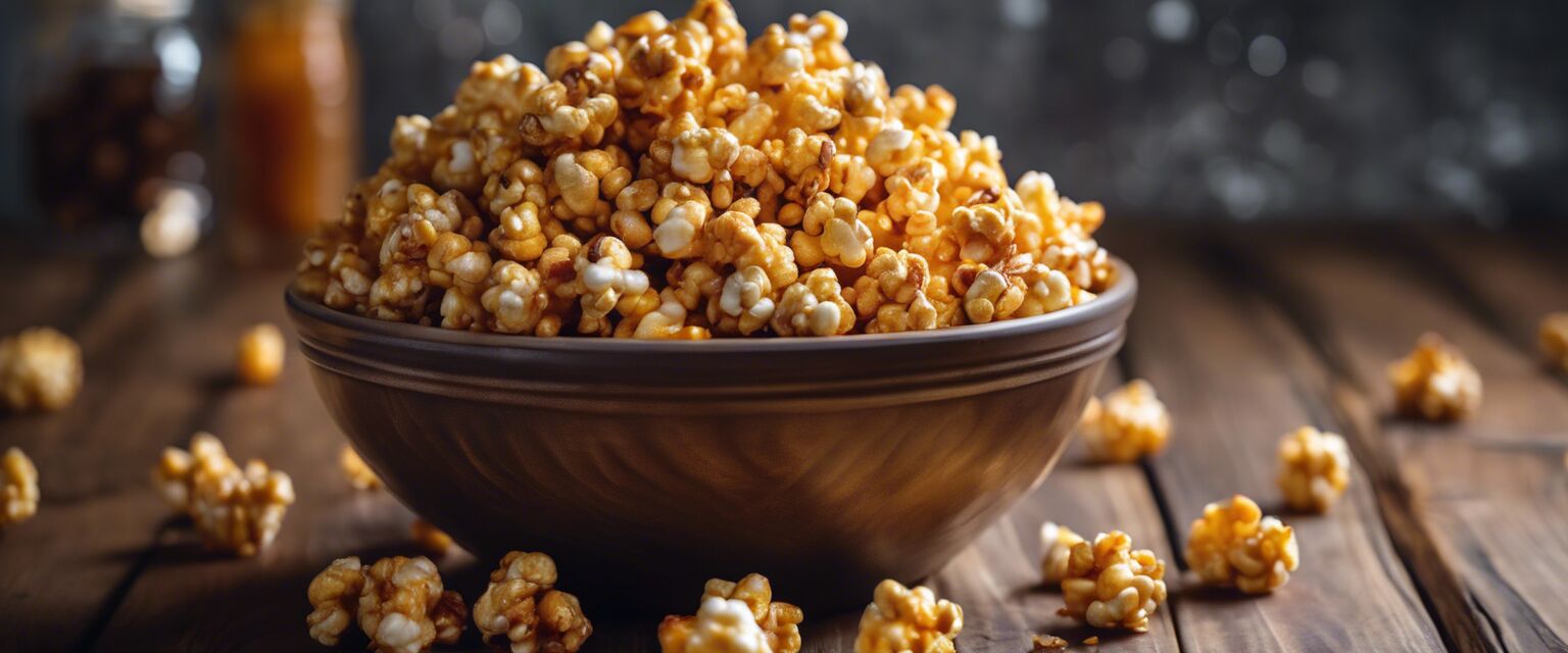 Bowl of caramel corn